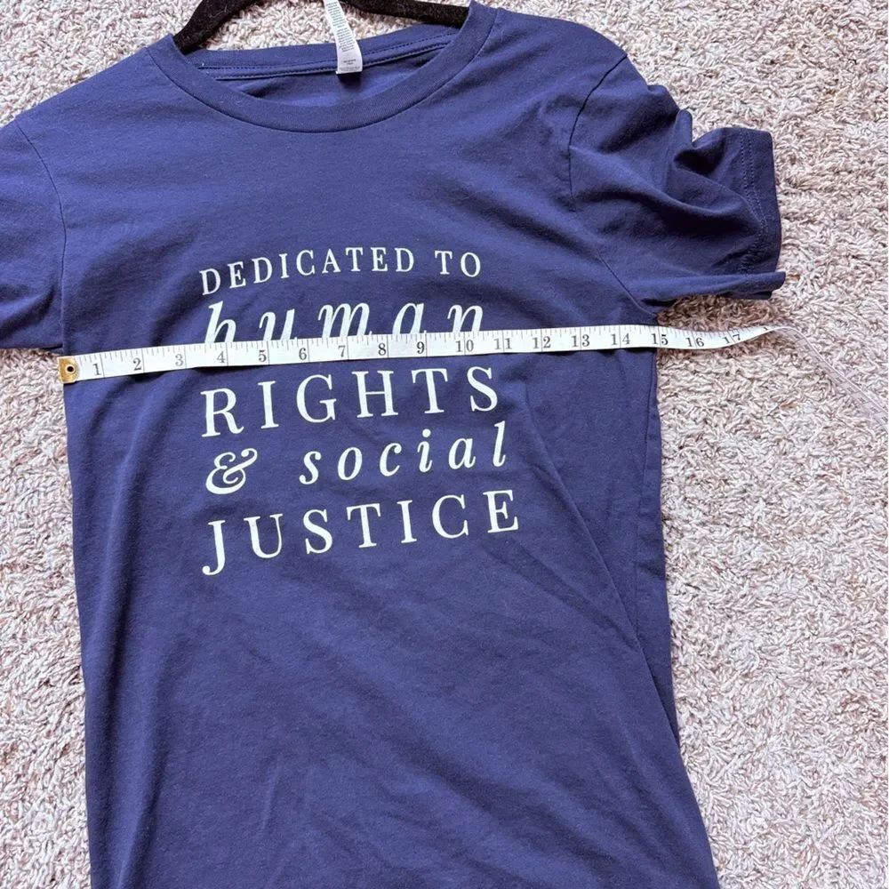 Bella Canvas Human Rights & Social Justice Navy Graphic Tee - Picture 3 of 6